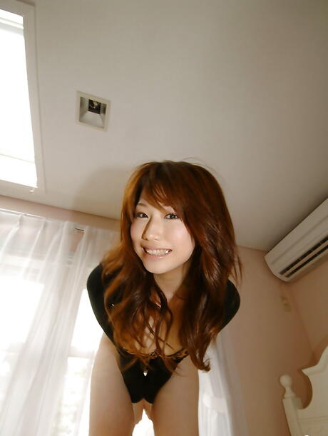 Charming japanese cutie Ai Sayama showing big boobs and ass 